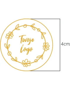 Naklejki logo Okrągłe Etykiety Reklamowe Twoim Nadrukiem