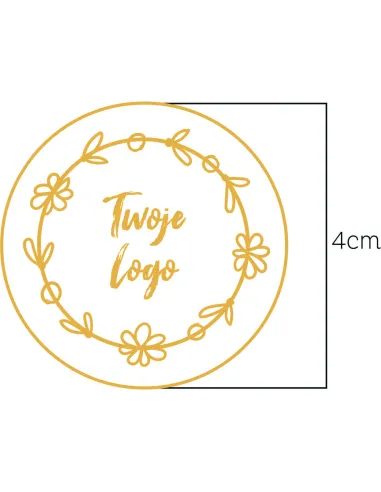Naklejki logo Okrągłe Etykiety Reklamowe Twoim Nadrukiem