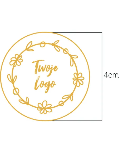 Naklejki logo Okrągłe Etykiety Reklamowe Twoim Nadrukiem