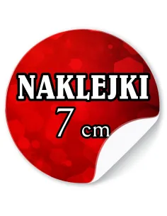 Naklejki 7 cm logo Okrągłe Etykiety Reklamowe Twoim