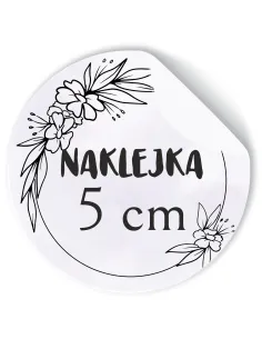 Naklejki 5 cm logo Okrągłe Etykiety Reklamowe Twoim