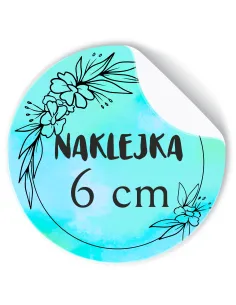 Naklejki 6 cm logo Okrągłe Etykiety Reklamowe Twoim