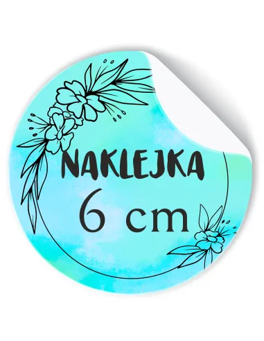 Naklejki 6 cm logo Okrągłe Etykiety Reklamowe Twoim