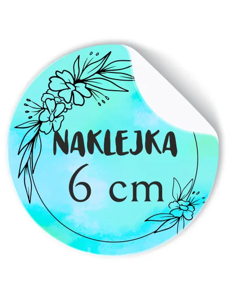 Naklejki 6 cm logo Okrągłe Etykiety Reklamowe Twoim