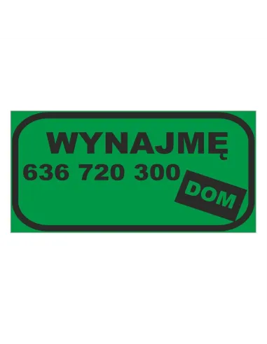 Baner – Wynajmę Dom Reklamowy Gotowe Wzory Banerów