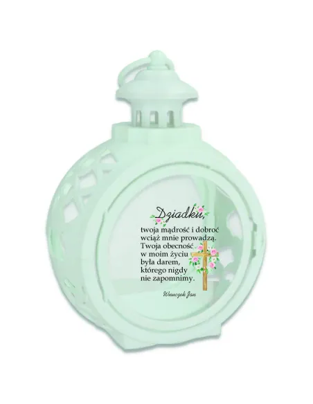 Latarenka Znicz Okrągły Personalizowany – Nadrukiem Twój