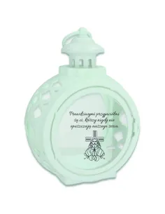 Latarenka Znicz Okrągły Personalizowany Nadrukiem Twój