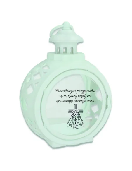 Latarenka Znicz Okrągły Personalizowany Nadrukiem Twój