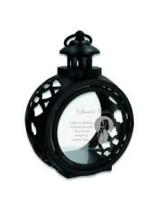 Latarenka Znicz Okrągły Personalizowany z Twoim Grawerem