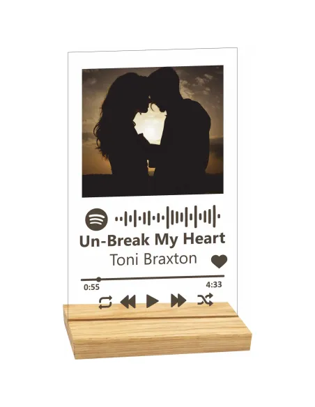 Statuetka Ramka Spotify Twoją Piosenką Zdjęciem Prezent