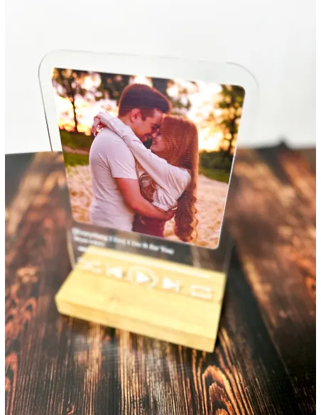 Statuetka Ramka Spotify Twoją Piosenką Zdjęciem Prezent