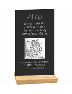 Pamiątka Chrztu Świętego Statuetka z Nadrukiem na Zamówienie