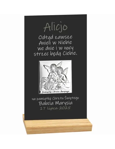 Pamiątka Chrztu Świętego Statuetka z Nadrukiem na Zamówienie