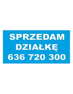 Banery Reklamowe Sprzedam Działkę Personalizowany Reklamowy