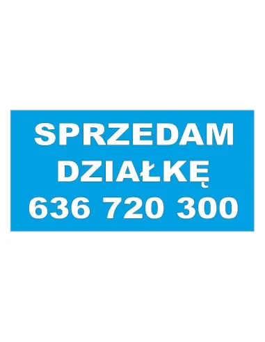 Banery Reklamowe Sprzedam Działkę Personalizowany Reklamowy