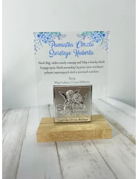 Pamiątka Chrztu Świętego Statuetka z Nadrukiem na Zamówienie