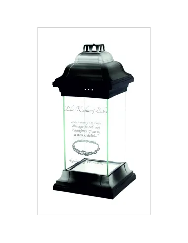 Personalizowany Znicz Kapliczka dla Babci Napis Dedykacja