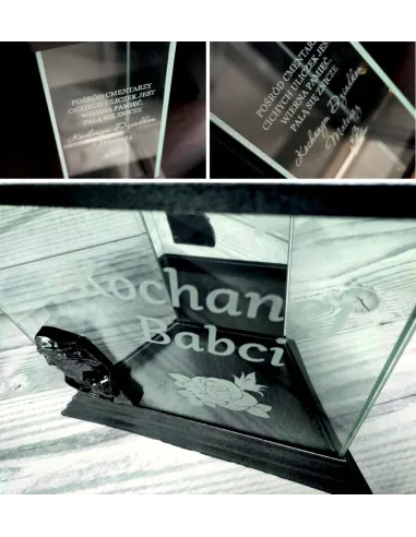 Personalizowany Znicz Kapliczka dla Babci Napis Dedykacja