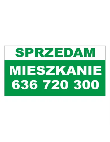 Banery Reklamowe Sprzedam Mieszkanie Personalizowany