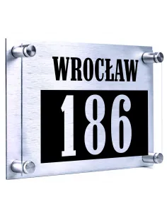 Tabliczka z Nadrukiem 30x20 Adresowa Numer Domu Dibond