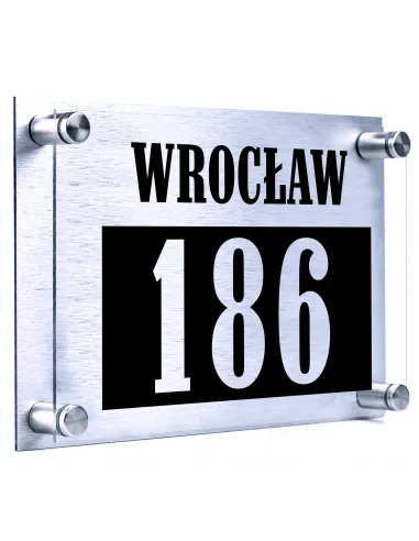 Tabliczka z Nadrukiem 30x20 Adresowa Numer Domu Dibond