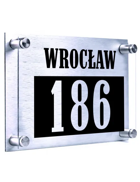 Tabliczka z Nadrukiem 30x20 Adresowa Numer Domu Dibond