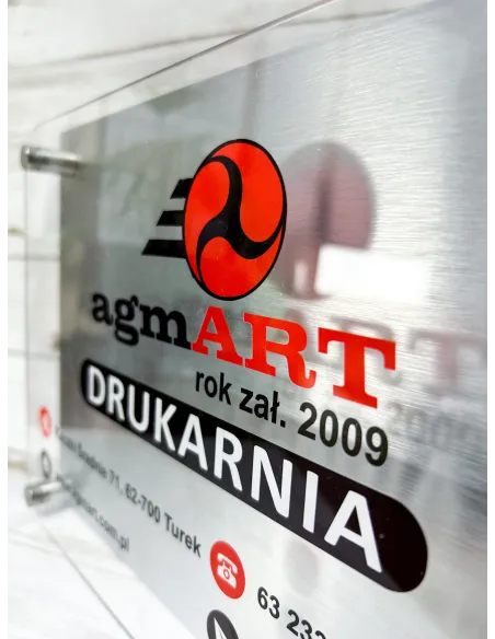 Tabliczka z Nadrukiem 30x20 Adresowa Domu Miasto Dibond