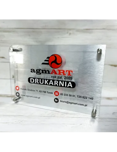 Tabliczka z Nadrukiem 30x20 Adresowa Domu Miasto Dibond