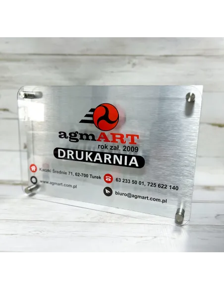 Tabliczka z Nadrukiem 30x20 Adresowa Domu Miasto Dibond