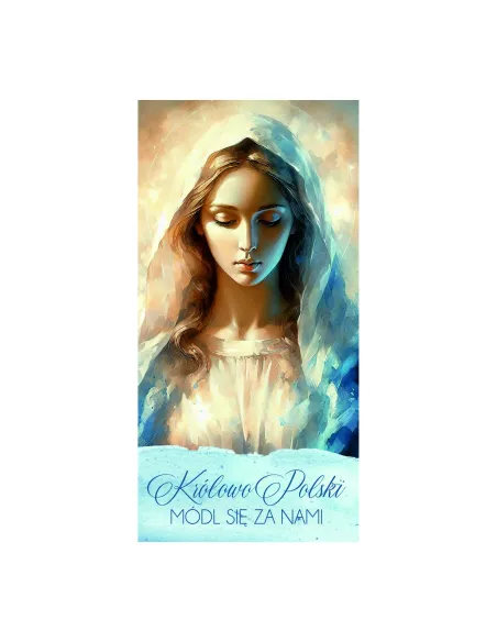 Baner Religijny Maryjny Matka Boża Dekoracja 200x100 cm