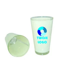 Szklanka Latte Duża Nadruk z Nadrukiem z logo Reklamowy