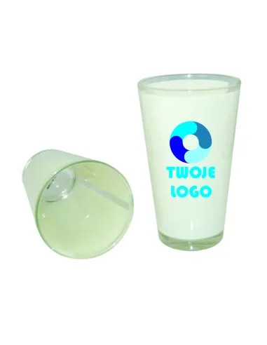 Szklanka Latte Duża Nadruk z Nadrukiem z logo Reklamowy