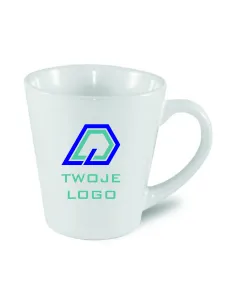 Ubek Latte A+ Mały Biały Nadruk Twoje logo Napis Gadżet