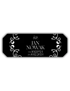 Elegancka Nagrobna Tabliczka na Urnę Grawerowana Trwała