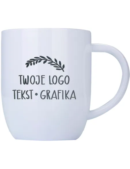 Kubek Stalowy 350 ml Twoje logo Napis Grawer Gadżet Firmowy