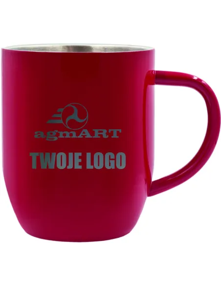 Kubek 350 ml Stalowy Twoje logo Napis Grawer Gadżet