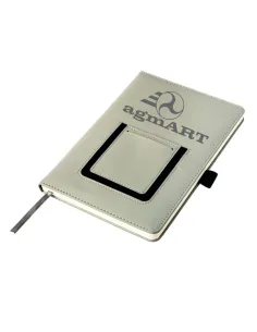 Notatnik Szary Notes z 25 sztuk Kieszonką Telefon logo