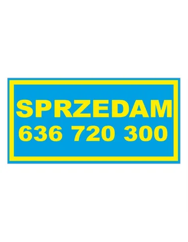 Banery Reklamowe Sprzedam Personalizowany z Nadrukiem