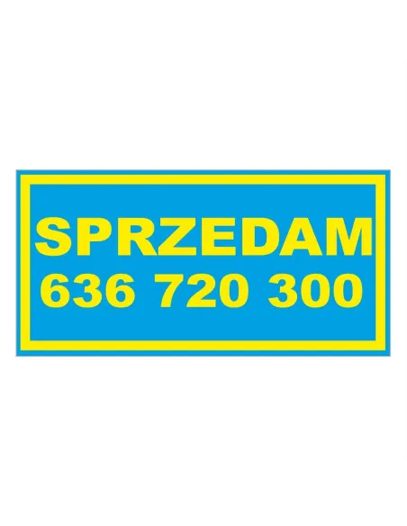 Banery Reklamowe Sprzedam Personalizowany z Nadrukiem