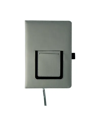 Notatnik Szary Notes z 25 sztuk Kieszonką Telefon logo