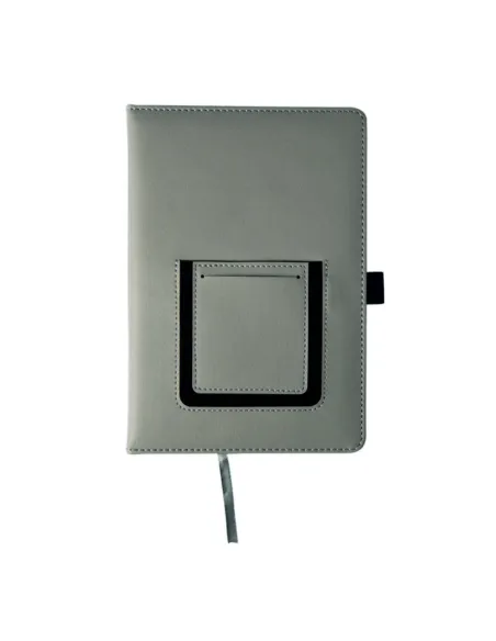 Notatnik Szary Notes z 10 sztuk Kieszonką Telefon logo