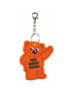 Brelok Odblaskowy Miś Reklamowy Gadżet z Twoim logo
