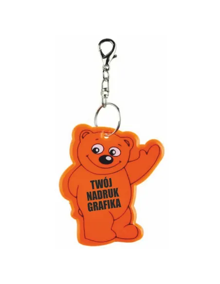 Brelok Odblaskowy Miś Reklamowy Gadżet z Twoim logo