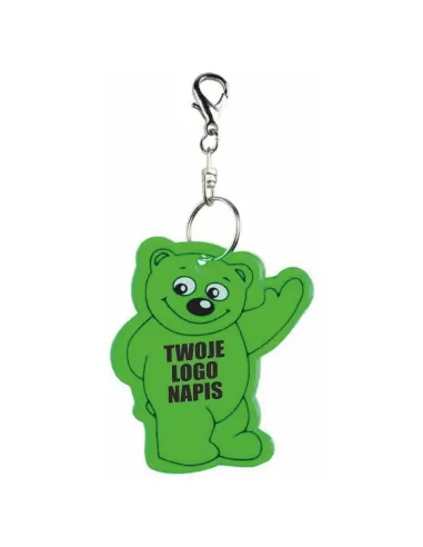 Brelok Odblaskowy Miś Reklamowy Gadżet Twoim logo Nadrukiem