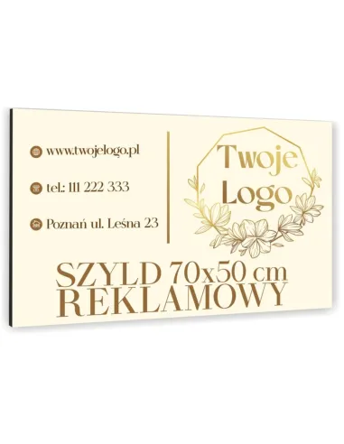 Szyld Reklamowy 70x50 Tablica Firmowy Twoje logo Projekt