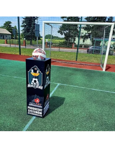 Stojak na Piłkę Nożną na Reklamę logo Piłkarski Podest