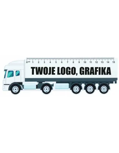 Linijka 15cm Ciężarówka Twoim logo Napisem Nadrukiem