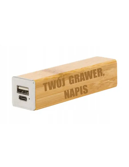 Grawerowany Power Bank Usb Reklamowy Twoim logo Napisem