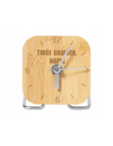 Grawerowany Zegar Biurkowy Firmowy 25 sztuk – Twoim logo