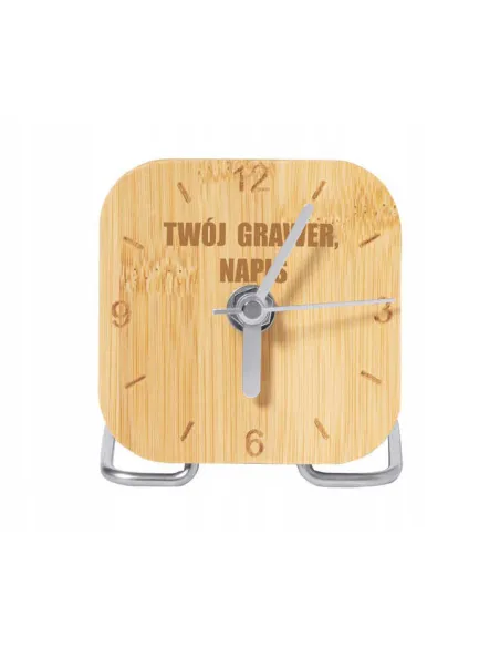 Grawerowany Zegar Biurkowy Firmowy 25 sztuk – Twoim logo